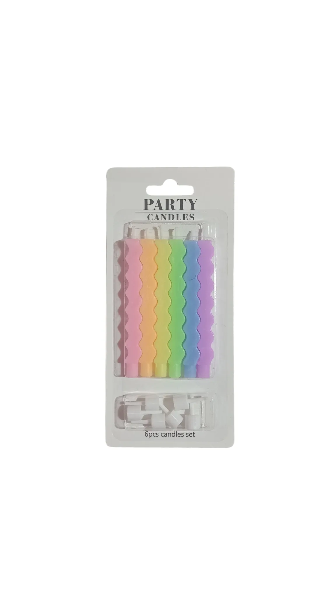 VELAS COLOR PASTEL CON ONDAS
