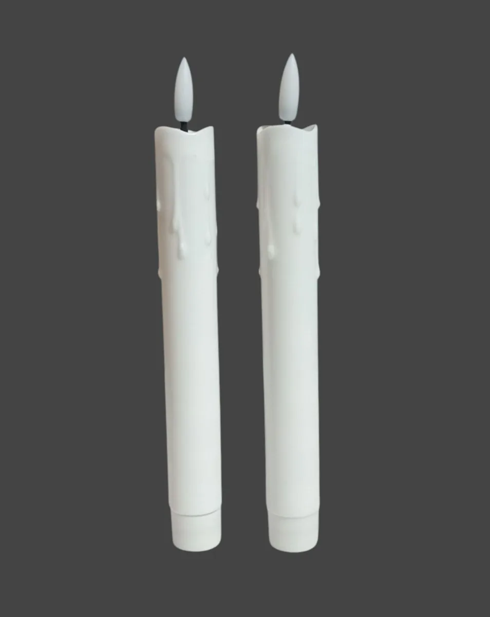 VELAS LED EN BLISTER X 2 - 18CM APROX