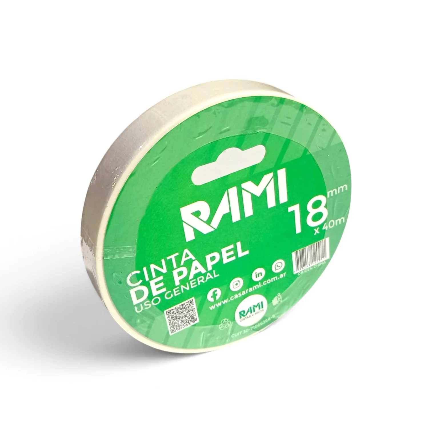 CINTA DE PAPEL RAMI - 18 MM X 40 MTS.