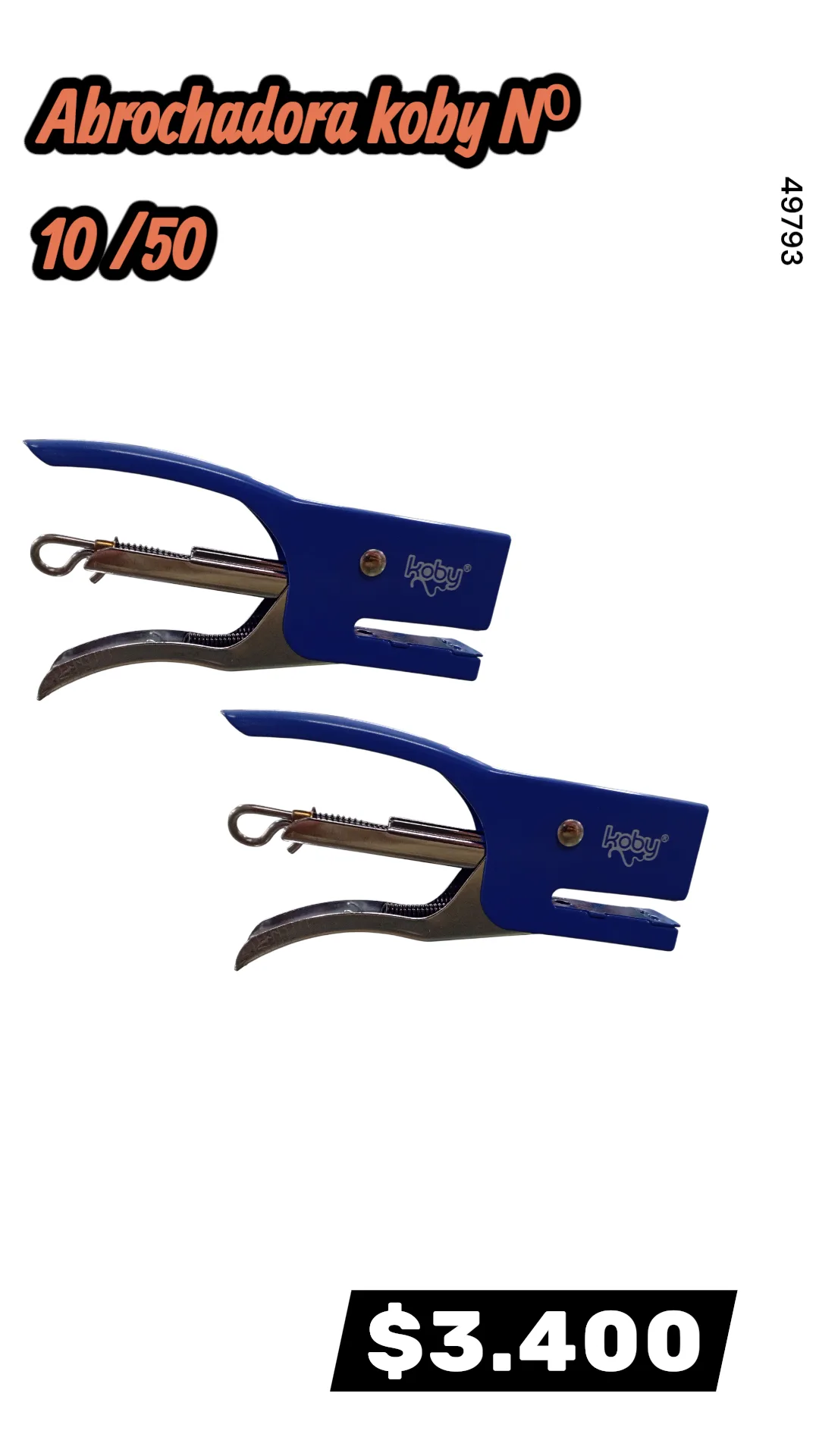 ABROCHADORA PINZA KOBY Nº10/50