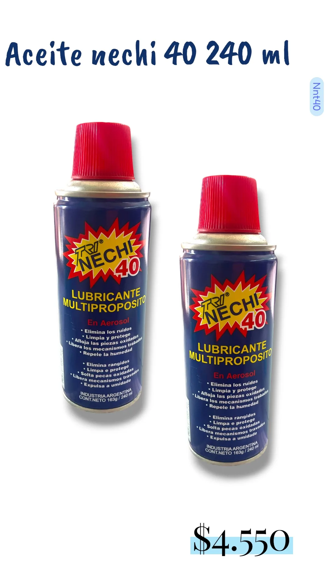 ACEITE NECHI AEROSOL 240ML