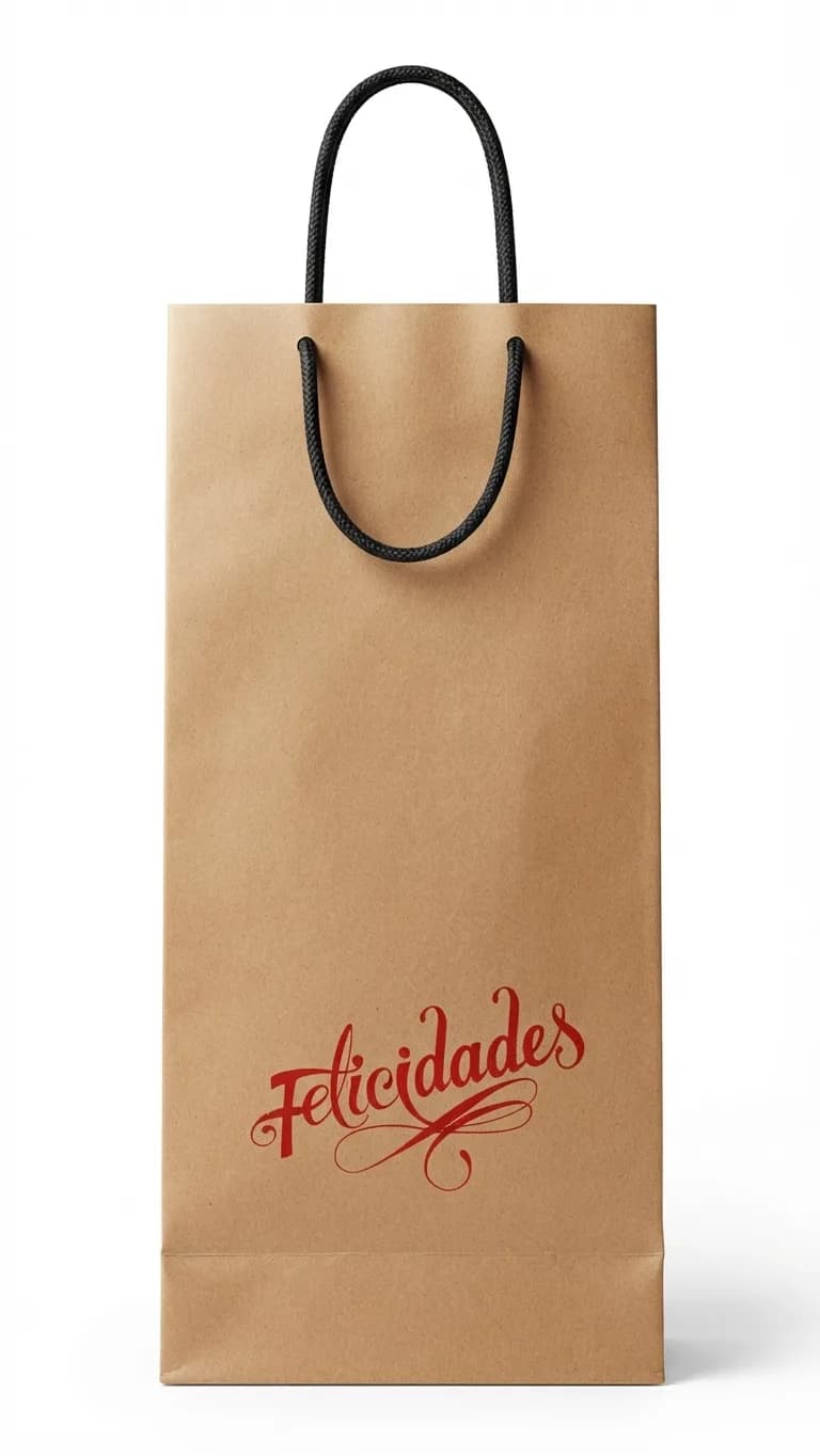 BOLSA DE MADERA VINERA DOBLE 40X18 APROX.