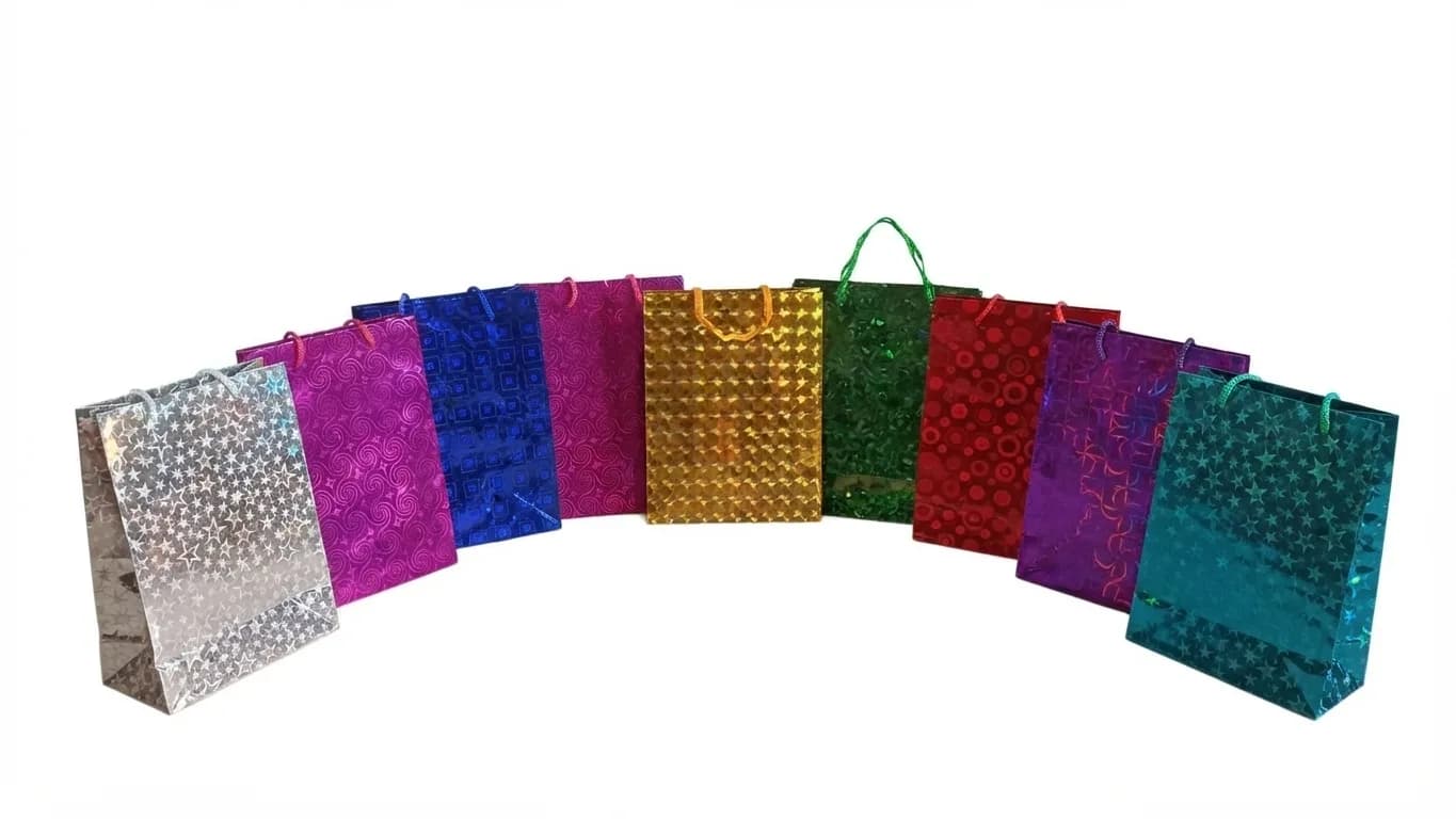 BOLSA HOLOGRAMADA LISA 18X21X8 APROX.
