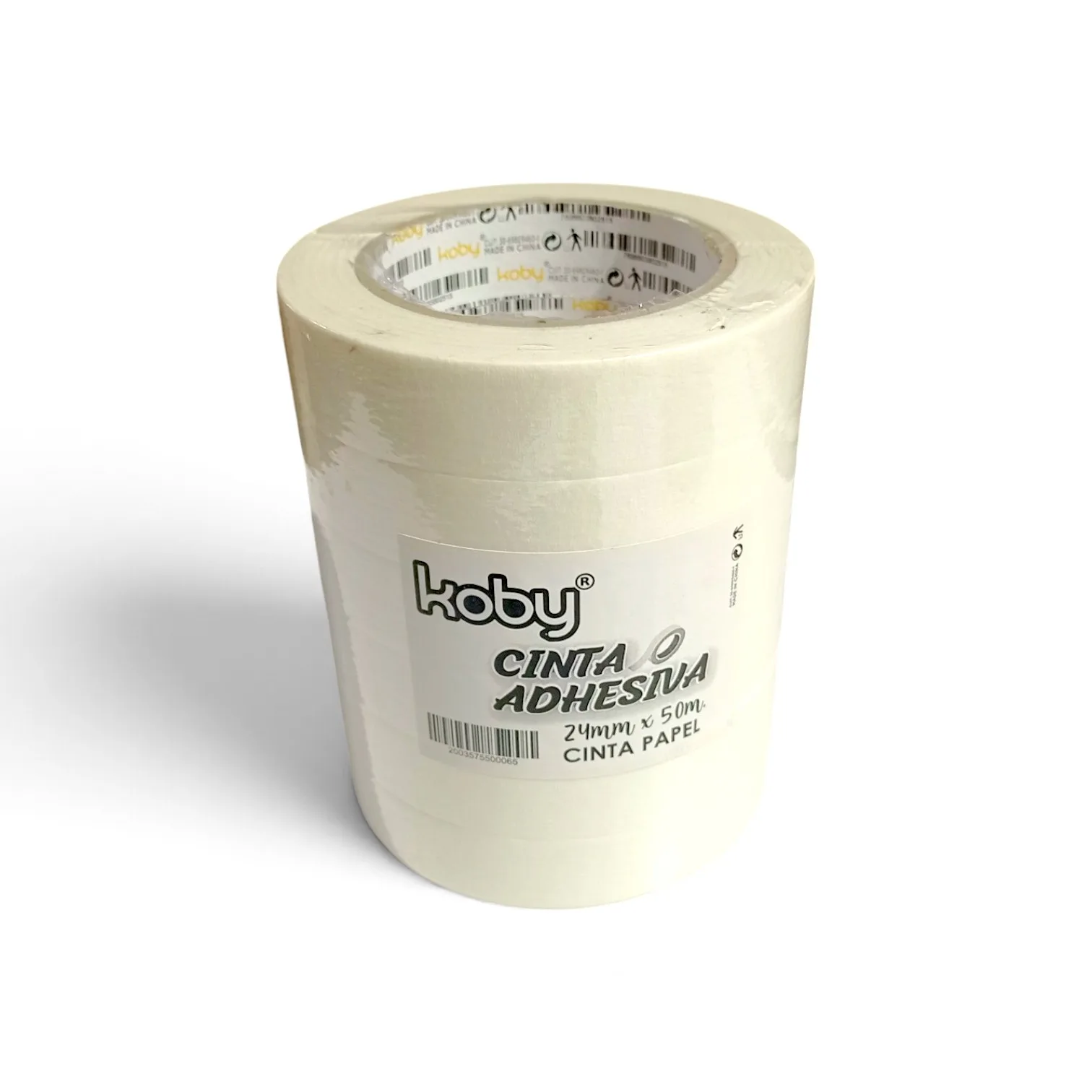 CINTA DE PAPEL X 6 UNIDADES - 24 MM X 50 MTS. - KOBY