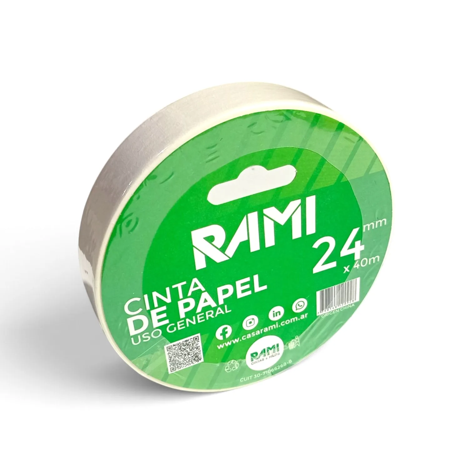 CINTA DE PAPEL RAMI - 24 MM X 40 MTS.