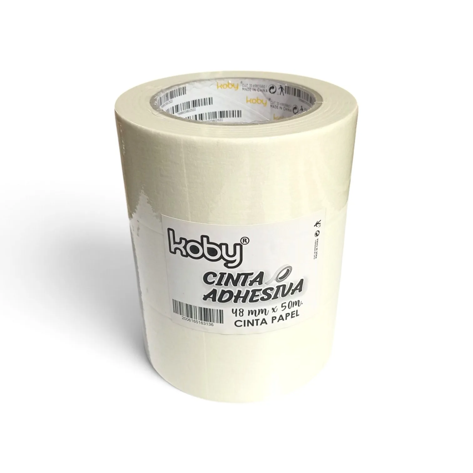 CINTA DE PAPEL X 3 - 48 MM X 50 MTS. - KOBY