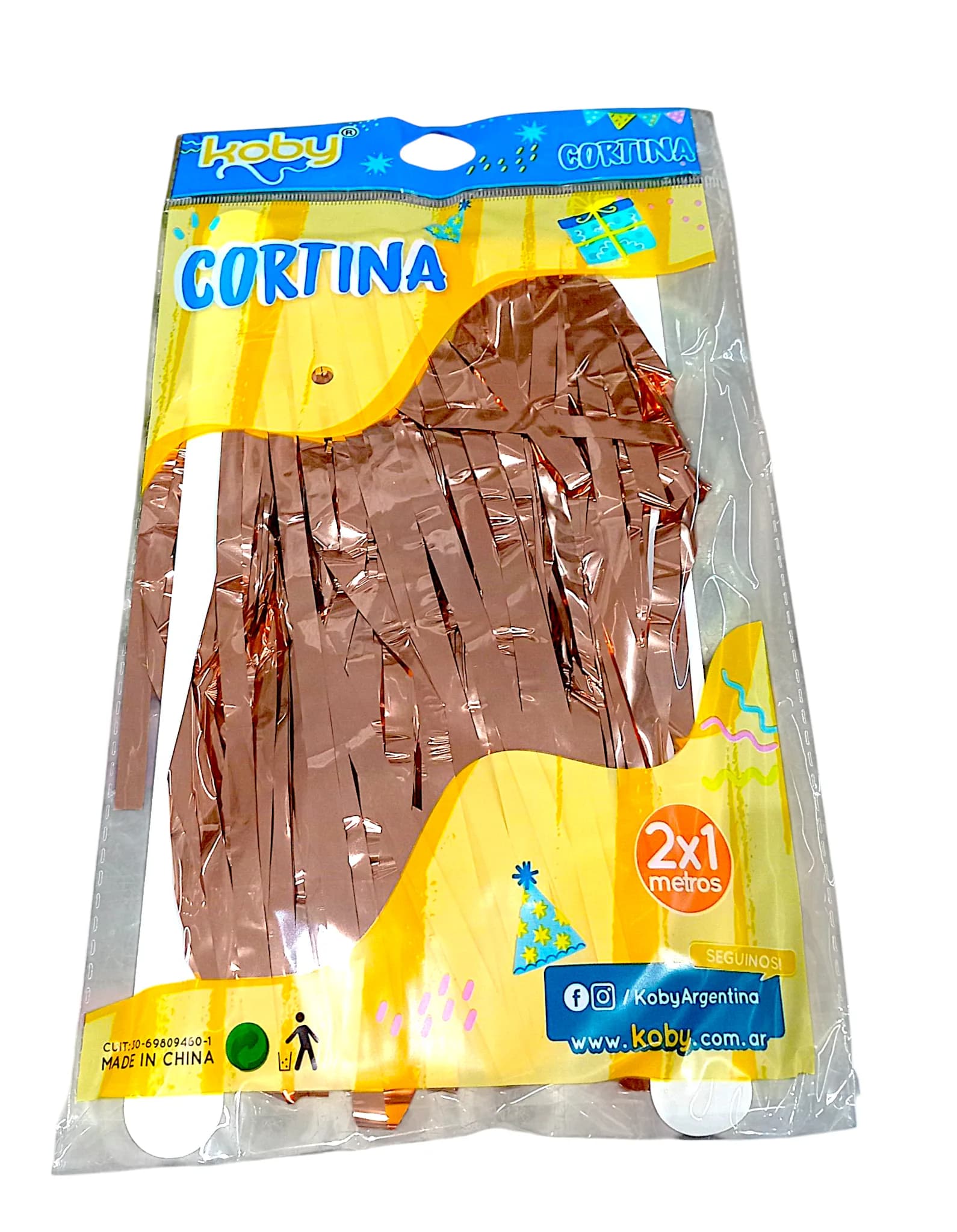CORTINA KOBY LLUVIA ROSA GOLD