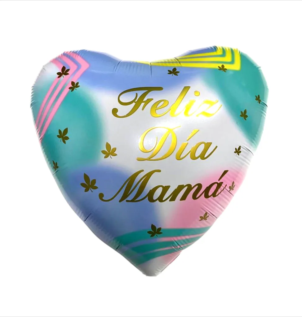 GLOBO FELIZ DIA MAMA 18" COLOR PASTEL