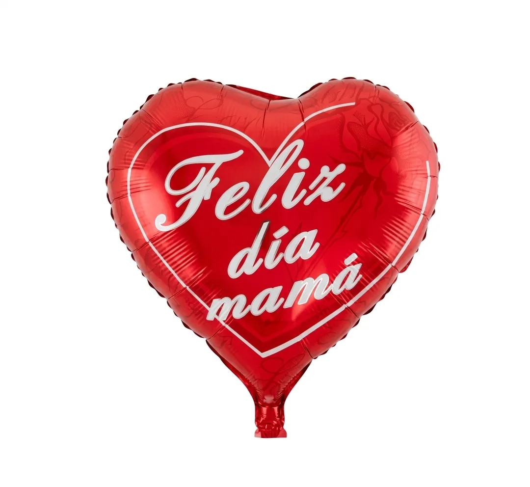 GLOBO FELIZ DIA MAMA 18" ROJO