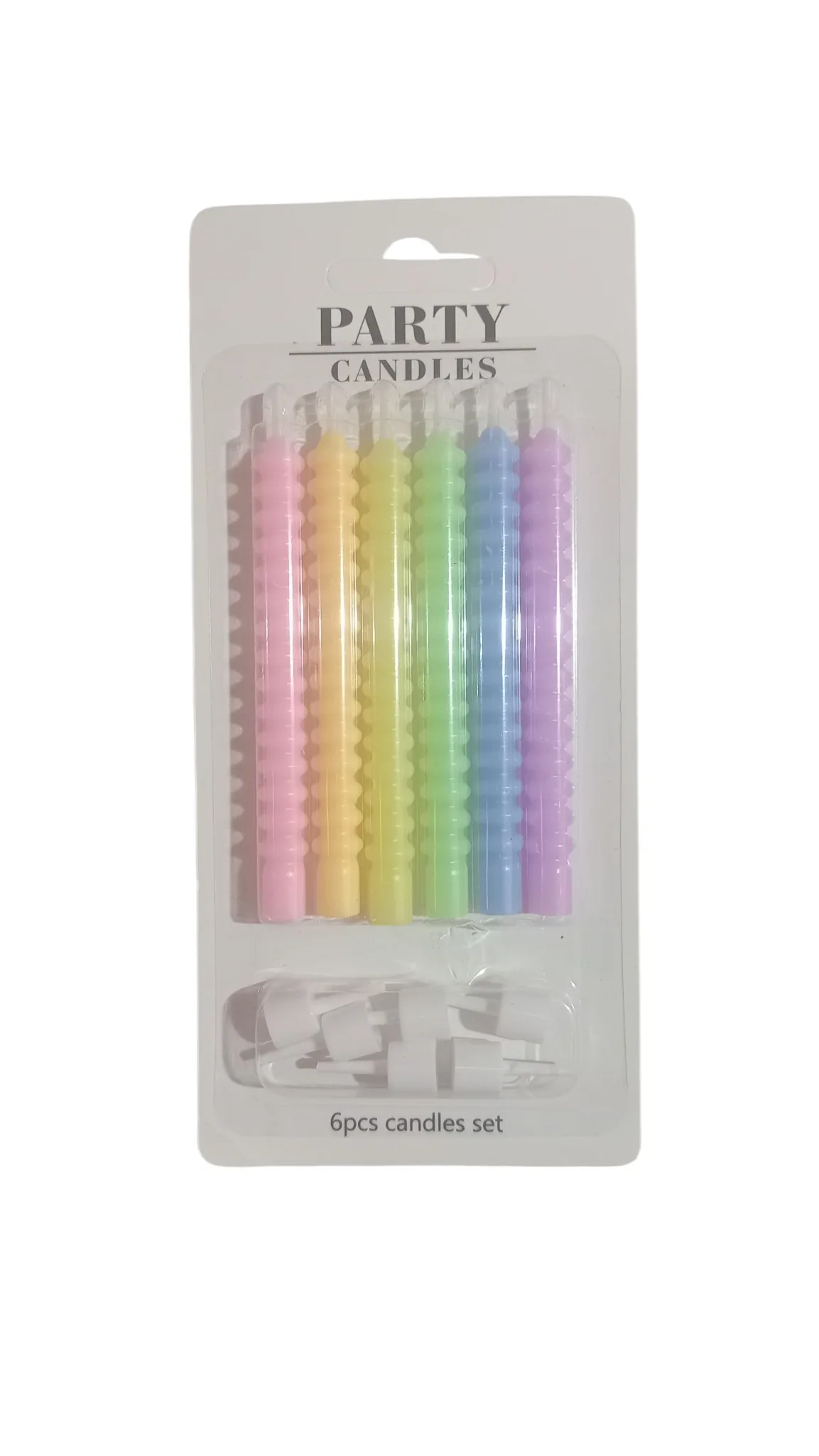 VELAS ANILLADAS COLOR PASTEL