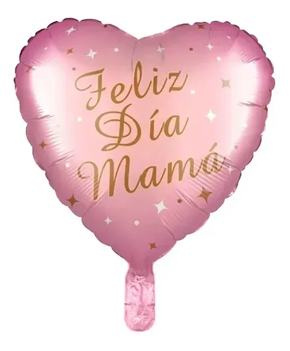 GLOBO DE CORAZON - FELIZ DIA MAMA 18"
