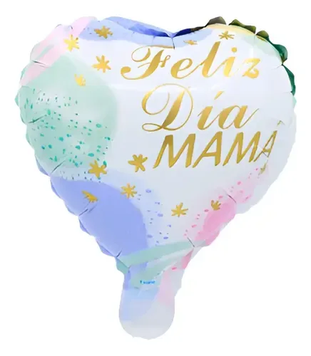 GLOBO FELIZ DIA MAMA 10" COLORES PASTEL